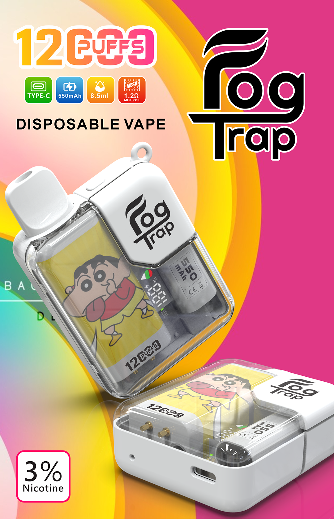 蠟筆小新 × LABUBU 12,000 口 Fog Trap 旗艦級聯名主機、潮玩粉絲必收精品 買 10 送 1 震撼回饋、平均單價挑戰市場最低 智能油電雙顯示螢幕 台灣現貨:圖片 4
