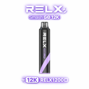 RELX Smash Go 12000Puffs 5%強勁擊喉感、一秒上頭 15ml 爆爽大油量 400mAh快充長續航 穩壓續航不斷電 解癮天花板 台灣現貨