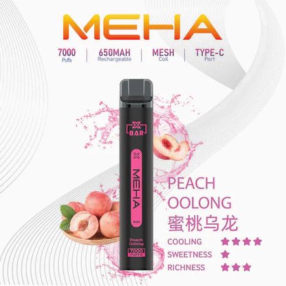 MEHA 魅嗨小黑條 7000抽 告別頻繁換彈 650mAh電力核心支援快充 極強冰爽系列 每一口都清新舒暢 3% 黃金配方綻放極致滿足感 台灣現貨秒發:圖片 16