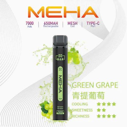 MEHA 魅嗨小黑條 7000抽 告別頻繁換彈 650mAh電力核心支援快充 極強冰爽系列 每一口都清新舒暢 3% 黃金配方綻放極致滿足感 台灣現貨秒發:圖片 9