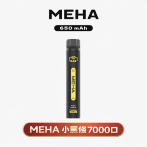 MEHA 魅嗨小黑條 7000抽 告別頻繁換彈 650mAh電力核心支援快充 極強冰爽系列 每一口都清新舒暢  3% 黃金配方綻放極致滿足感 台灣現貨秒發