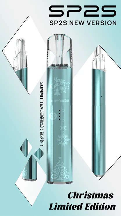 SP2S 鈦金聖誕限定一代主機 七彩 LED 璀璨燈效 夜晚最耀眼 極致 3D 立體手感 一代煙彈完美兼容 質感控必收神桿 台灣現貨:圖片 4