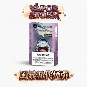 【買 6 盒送主機】VAPOR STORM 風暴五代煙彈 3% 極致濃郁配方 領航級霧化黑科技、細膩順滑不燒焦 2ml澎湃大容量 台灣現貨
